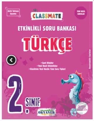 2. Sınıf Classmate Türkçe Etkinlikli Soru Bankası – Kolektif – Okyanus Yayınları kitap kapağı