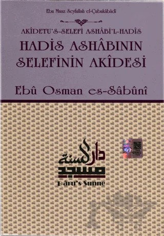 Hadis Ashabının Selefinin Akidesi – Ebu Osman es-Sabuni – Daru’s Sunne Yayınları kitap kapağı