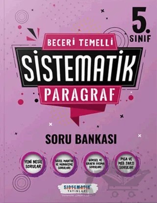 5. Sınıf Beceri Temelli Sistematik Paragraf Soru Bankası – Kolektif – Sistematik Yayınları kitap kapağı