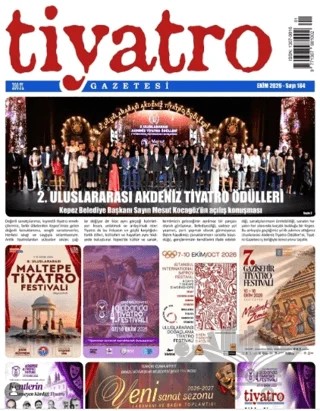 Tiyatro Gazetesi Sayı: 184 Ekim 2026 – Tiyatro Gazetesi kitap kapağı