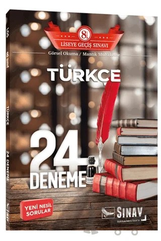 8. Sınıf LGS Türkçe 24 Deneme – Kolektif – Sınav Yayınları kitap kapağı