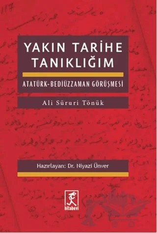 Yakın Tarihe Tanıklığım – Ali Süruri Tönük – Hitabevi Yayınları kitap kapağı