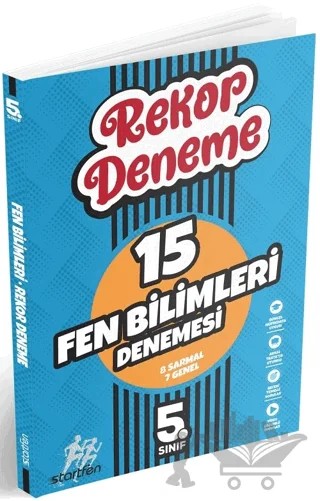 5. Sınıf Fen Bilimleri 15 Rekor Deneme – Kolektif – Startfen Yayınları kitap kapağı