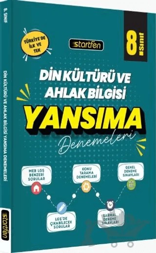8. Sınıf Din Kültürü ve Ahlak Bilgisi Yansıma Denemeleri – Kollektif – Startfen Yayınları kitap kapağı