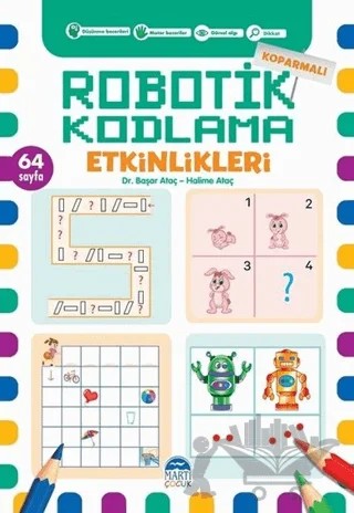 Koparmalı Robotik Kodlama Etkinlikleri - 6 – Başar Ataç, Halime Ataç – Martı Çocuk Yayınları kitap kapağı