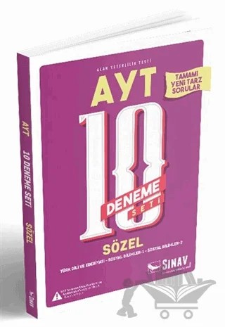 2019 AYT Sözel 10 Deneme Seti – Kolektif – Sınav Yayınları kitap kapağı