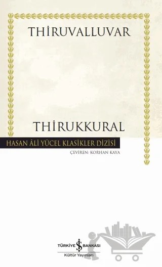 Thirukkural – Thiruvalluvar – İş Bankası Kültür Yayınları kitap kapağı