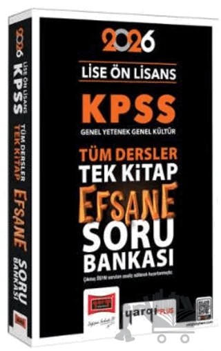 2026 KPSS Lise Ön Lisans GK-GY Tüm Dersler Tek Kitap Efsane Soru Bankası – Kollektif – Yargı Yayınevi kitap kapağı