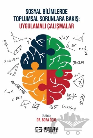 Sosyal Bilimlerde Toplumsal Sorunlara Bakış: Uygulamalı Çalışmalar – Bora Öçal – Efe Akademi Yayınları kitap kapağı