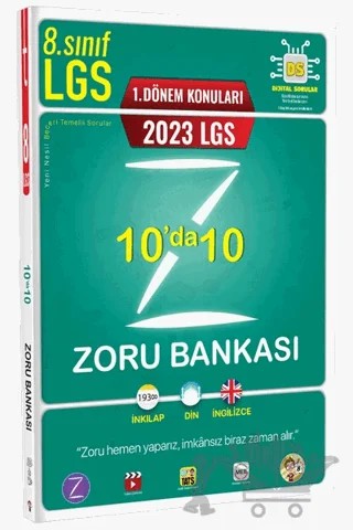 2023 LGS 1. Dönem 10'da 10 Zoru Bankası – Kolektif – Tonguç Akademi kitap kapağı