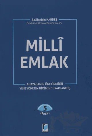 Milli Emlak – Salahaddin Kardeş – Adalet Yayınevi kitap kapağı
