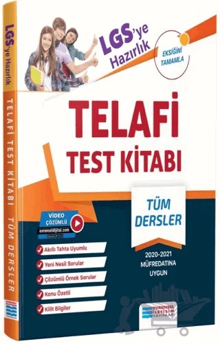 8. Sınıf LGS'ye Hazırlık Tüm Dersler Telafi Test Kitabı – Kolektif – Evrensel İletişim Yayınları kitap kapağı
