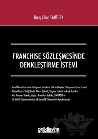 Franchise Sözleşmesinde Denkleştirme İstemi – Barış Cihan Cantürk – On İki Levha Yayınları kitap kapağı