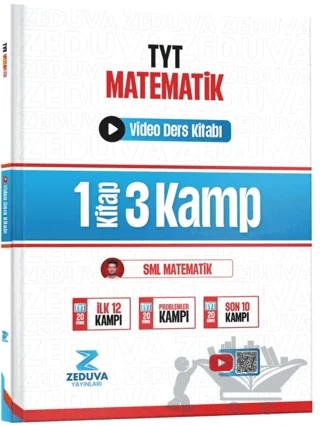 TYT Matematik 1 Kitap 3 Kamp Video Ders Kitabı – İsmail Kocabaş – Zeduva Yayınları kitap kapağı