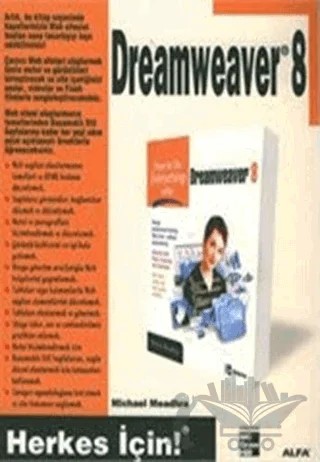Dreamweaver 8 – Michael Meadhra – Alfa Yayınları kitap kapağı