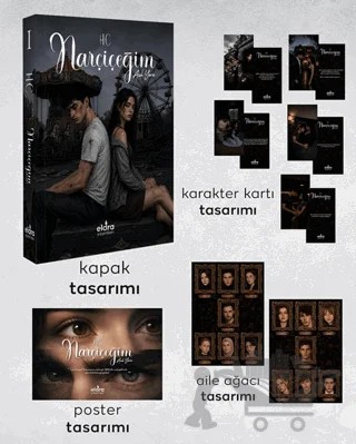 Narçiçeğim Açık Yara – H.C – Eldra Yayınları kitap kapağı
