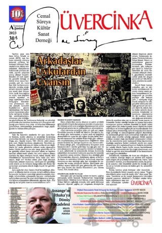 Üvercinka Dergisi: 105 - 106 Temmuz - Ağustos 2023 – Üvercinka Dergisi kitap kapağı