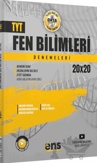 2022 TYT Fen Bilimleri 20x20 Denemeleri – Kolektif – ENS Yayınları kitap kapağı