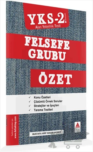 AYT (YKS 2. Oturum) Felsefe Grubu Özet – Mustafa Arif Hakan Akıner – Delta Kültür Yayınevi kitap kapağı