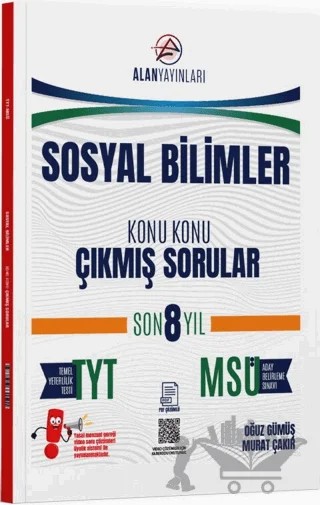 TYT MSÜ Sosyal Bilimler Konu Konu Çıkmış Sorular Son 8 Yıl – Oğuz Gümüş, Murat Çakır – Alan Yayınları kitap kapağı