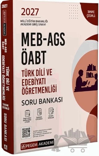 2027 MEB-AGS ÖABT Türk Dili ve Edebiyatı Öğretmenliği Soru Bankası – Kolektif – Pegem Akademi Yayıncılık kitap kapağı