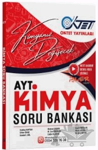 AYT Kimya Soru Bankası – Kubilay Kaptan, Erhan Onan – Oktet Yayınları kitap kapağı