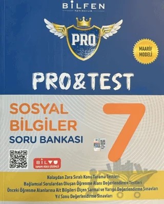 7. Sınıf Pro Pro&test Sosyal bilgiler Soru Bankası – Kolektif – Bilfen Yayıncılık kitap kapağı