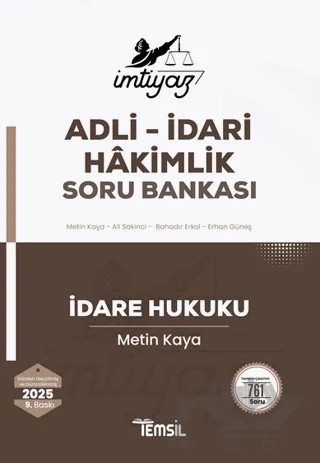 İmtiyaz İdare Hukuku Soru Bankası – Metin Kaya – Temsil Kitap kitap kapağı