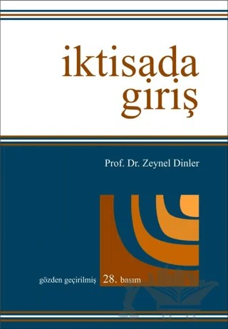 İktisada Giriş – Zeynel Dinler – Ekin Basım Yayın kitap kapağı