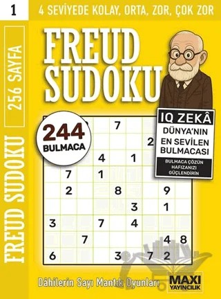 Freud Sudoku – Bertan Kodamanoğlu – Maxi Yayıncılık kitap kapağı