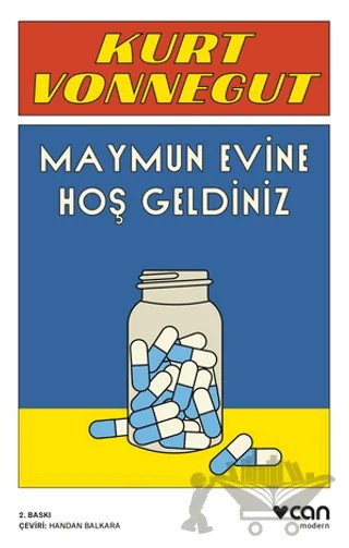 Maymun Evine Hoş Geldiniz – Kurt Vonnegut – Can Yayınları kitap kapağı