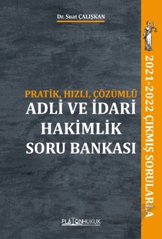 Adli ve İdari Hakimlik Soru Bankası – Suat Çalışkan – Platon Hukuk kitap kapağı