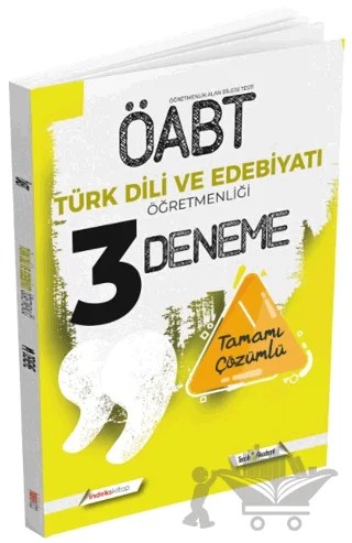 2022 ÖABT Türk Dili ve Edebiyatı Öğretmenliği 3 Deneme Çözümlü – Kolektif – İndeks Akademi Yayıncılık kitap kapağı