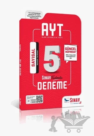 Sınav AYT Sayısal 5 Deneme – Kolektif – Sınav Yayınları kitap kapağı