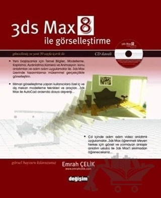 3DS Max 8 ile Görselleştirme – Emrah Çelik – Değişim Yayınları kitap kapağı