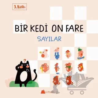 Bir Kedi On Fare - Sayılar – Duygu Yardımcı – Kumdan Kale kitap kapağı