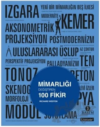 Mimarlığı Değiştiren 100 Fikir – Richard Weston – Literatür Yayıncılık kitap kapağı