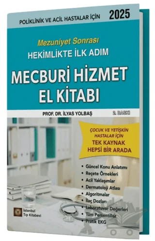 Mecburi Hizmet El Kitabı – İlyas Yolbaş – İstanbul Tıp Kitabevi kitap kapağı