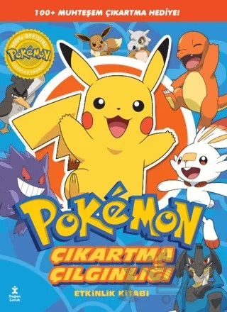 Pokemon - Pikachu Çıkartma Çılgınlığı Etkinlik Kitabı – Kolektif – Doğan Çocuk kitap kapağı