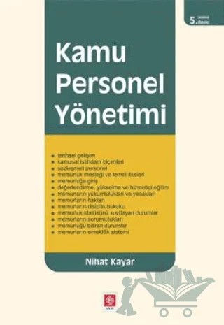Kamu Personel Yönetim – Nihat Kayar – Ekin Basım Yayın kitap kapağı