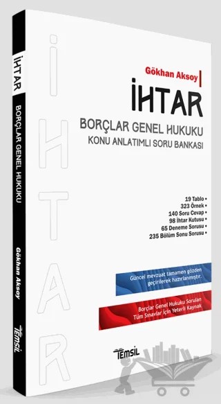 İHTAR Borçlar Genel Hukuku Konu Anlatımlı Soru Bankası – Gökhan Aksoy – Temsil Kitap kitap kapağı