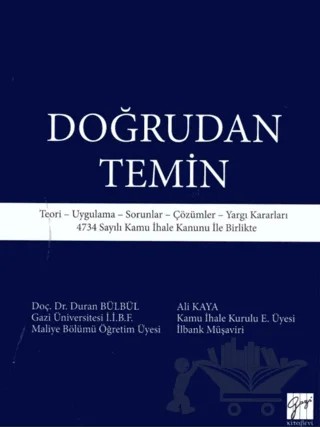 Doğrudan Temin – Ali Kaya, Duran Bülbül – Gazi Kitabevi kitap kapağı