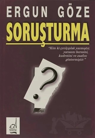 Soruşturma – Ergun Göze – Boğaziçi Yayınları kitap kapağı