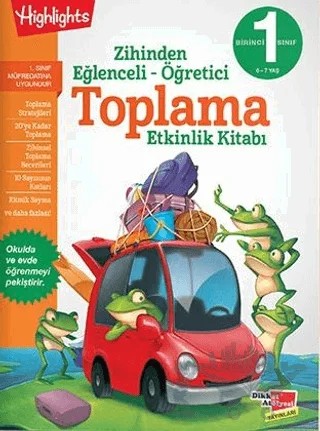 Toplama Etkinlik Kitabı - Zihinden Eğlenceli-Öğretici – Kolektif – Dikkat Atölyesi Yayınları kitap kapağı