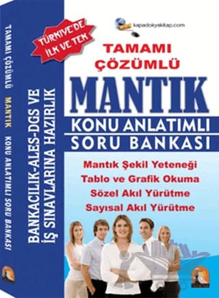 Kapadokya DGS-ALES Tamamı Çözümlü Mantık K.A.S.B. – Ali Pehlivan, Ramazan Uluğ, Y. Ceylan – Kapadokya Yayınları kitap kapağı