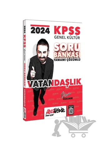 2024 KPSS Genel Kültür Vatandaşlık Tamamı Çözümlü Soru Bankası – Özgür Özkınık – HocaWebde Yayınları kitap kapağı