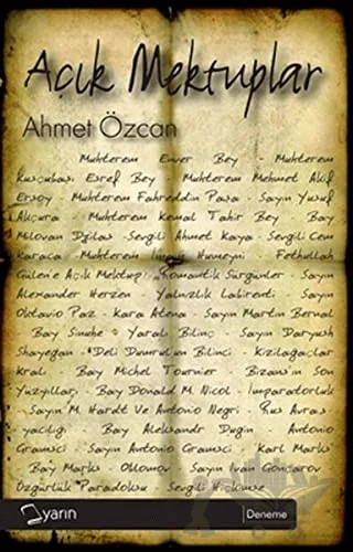 Açık Mektuplar – Ahmet Özcan – Yarın Yayınları kitap kapağı