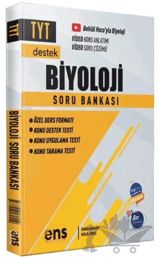 TYT Biyoloji Destek Soru Bankası – Behlül Öndeş, Semiha Bahadır – ENS Yayınları kitap kapağı