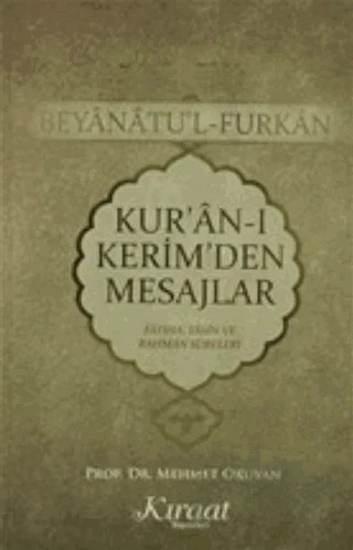 Kur'an-ı Kerim'den Mesajlar (5 Cilt Takım) – Mehmet Okuyan – Kıraat Yayınları kitap kapağı