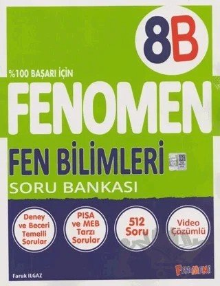 8. Sınıf Fenomen Fen Bilimleri B Soru Bankası Gama Okul Yayınları – Kolektif – Fenomen Yayınları kitap kapağı